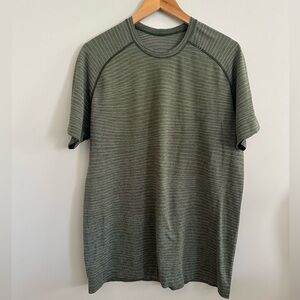 Lululemon Men's Olive Green Live in Practice Shirt